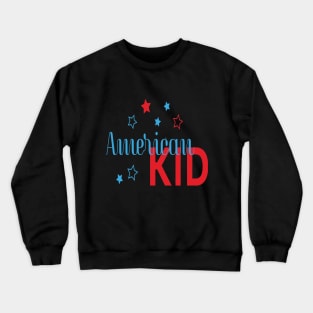 american kid happy halloween Crewneck Sweatshirt